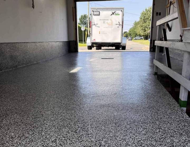Etanchéification surface béton intérieure Québec